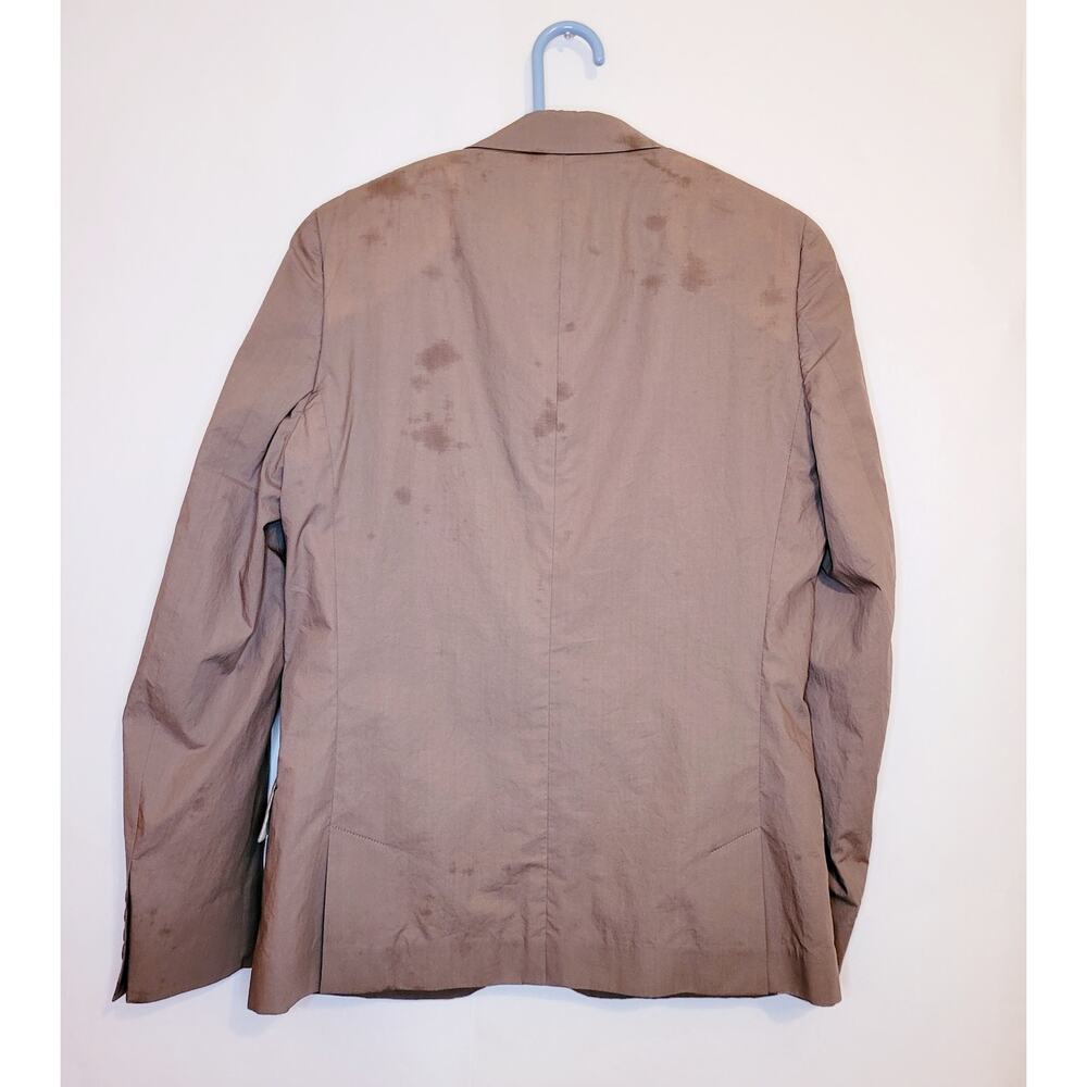 Paul Smith mens tan cotton two button Gents jacket blazer size 40/50 - Picture 2 of 8